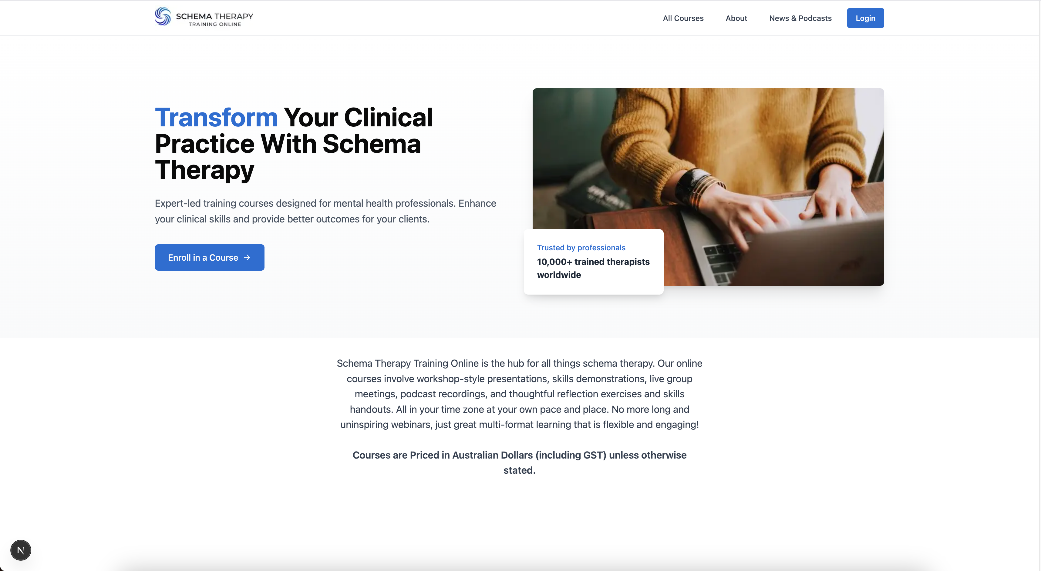 Schema Therapy Therapist Website